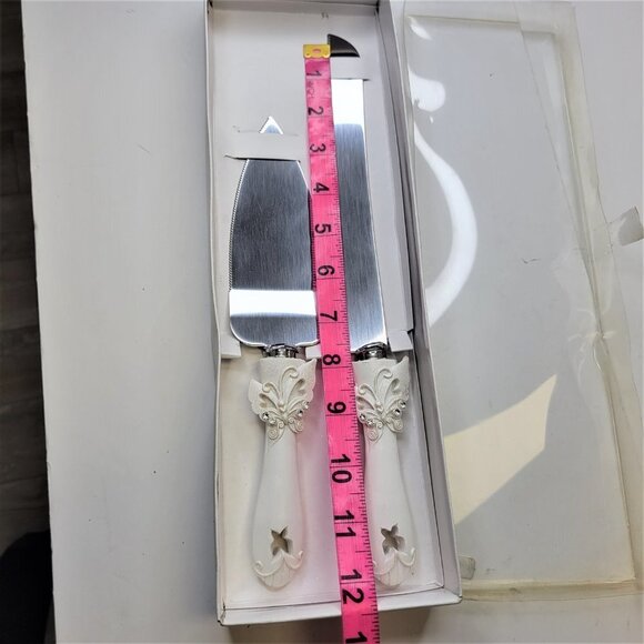 WEDDING Knife and Spatula Butterfly Theme NEW - Picture 4 of 5